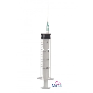 Seringa 20ml cu ac, 1 bucata, Minut