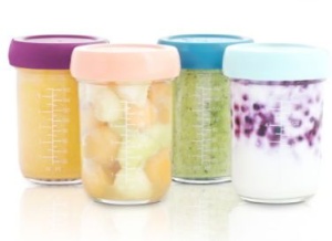 Set 4 boluri gradate din sticla 0L+, 220ml, A004313, Baby Moov