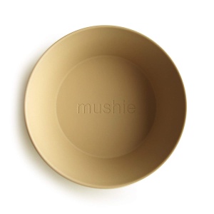 Set boluri silicon mustard, 2 bucati, Mushie - Img 2