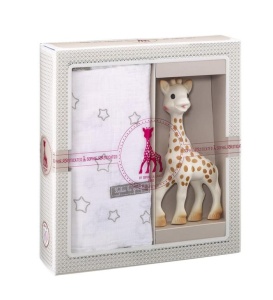 Set cadou girafa SOPHIEsticat cu scutec, 0L+, 000004, Vulli - Img 2