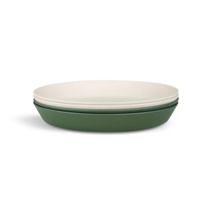 Set de farfurii bio Green/Cream, 4 bucati, Citron - Img 2
