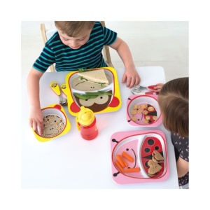 Set farfurie si bol Zoo Smart Maimuta, 252227, Skip Hop - Img 3