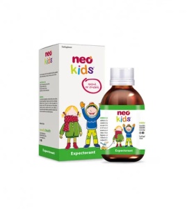 Sirop expectorant cu aroma de zmeura, 150ml, Neo Kids