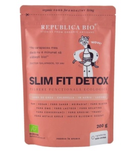 Slim fit detox pulbere bio, 200g, Republica Bio
