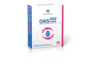 Solutie de rehidratare orala pentru copii ORS Kids Bleu, 10 plicuri, 5.5 g, Bleu Pharma