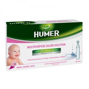 Solutie izotonica sterila 0,9% Humer, 30 x 5ml, Urgo