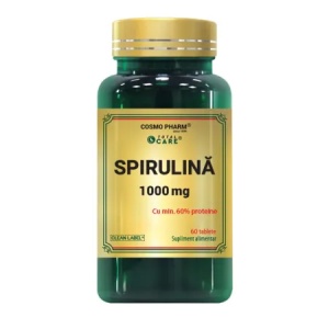 Spirulina, 1000mg, 60 tablete, Cosmopharm