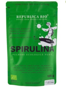 Spirulina pulbere eco, 125g, Republica Bio
