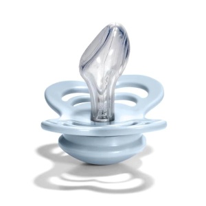 Suzeta Couture silicon iron-baby blue 0-6 luni, 2 bucati, Bibs - Img 2