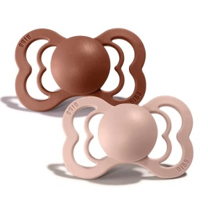 Suzeta Supreme silicon Woodchuck-Blush, 6-36 luni, 2 bucati, Bibs