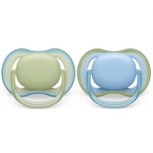 Suzete din silicon Ultra Air verde/blue, 0-6L, 2 bucati, SCF085/21,Philips Avent - Img 1