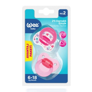 Suzete silicon ortodontice 6-18luni, 2 bucati, 438, Wee Baby - Img 4