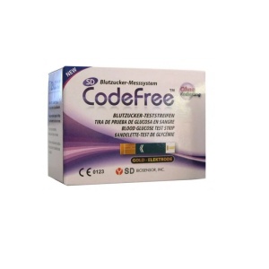 Teste de glicemie Codefree , 50 teste, SD Biosensor