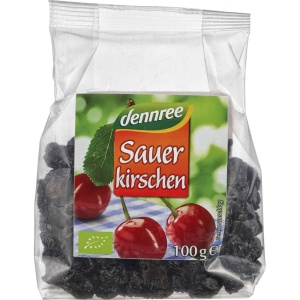 Visine uscate fara samburi bio, 100g, Dennree