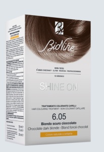 Vopsea tratament pentru par Shine On, culoare blond ciocolata inchis 6.05, BioNike