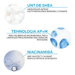 Balsam cu tripla actiune impotriva puseurilor de uscaciune a pielii Lipikar Baume Light AP+M, 400 ml, La Roche-Posay - Img 3