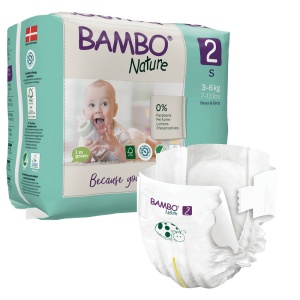 Bambo Nature scutece nr 2 (3-6kg) x 30 buc - Img 2
