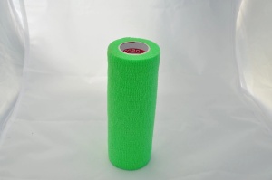 Bandaj autoadeziv 15cm x 4,5m, verde, Copoly