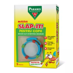 Bratara pentru copii impotriva tantarilor Paranix, 1 bucata + 2 rezerve, Perrigo