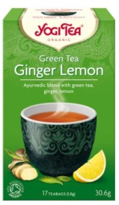 Ceai Bio Verde, Ghimbir si Lamaie x 17plic (YogiTea)
