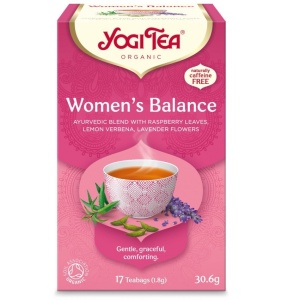 Ceai bio Woman's Balance cu lavanda, verbena si frunze de zmeur, 17 plicuri, Yogi Tea
