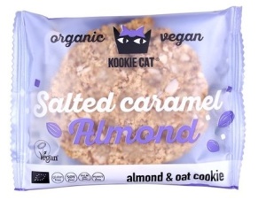 Cookie eco cu migdale și caramel sărat, 50g, Kookie Cat - Img 2