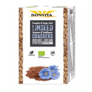 Crackers organic din in fara gluten/lactoza ECO, 100g, Bonvita
