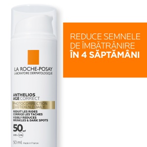 Crema anti-fotoimbatranire SPF50 Anthelios Age Correct, 50 ml, La Roche-Posay - Img 2