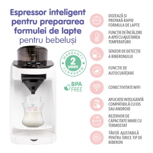 Espressor inteligent pentru prepararea formulei de lapte cu aplicatie, EasyCare Baby - Img 2