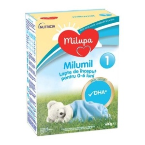 Formula de lapte Milumil PreciNutri cu DHA, 0-6 luni, 600g, Milupa