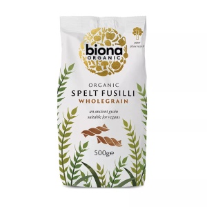 Fusilli din grau spelta integral eco, 500g, Biona