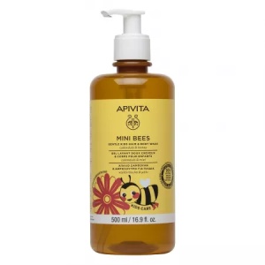 Gel de spalare copii pentru par si corp Mini Bees, 500ml, APIVITA