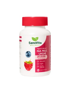 Jeleuri cu vitamine par piele unghii, 60 bucati, Sanovita Wellness