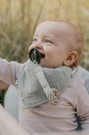 Lantisor suzeta Pacifier Clip Sage-Ivory 9401104, Bibs - Img 4