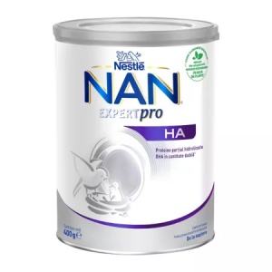Lapte praf Premium Hipoalergenic Nan HA +0 luni, 400g, Nestle