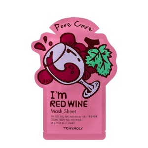 Masca "l am" pentru ingrijirea porilor cu Vin Rosu 21g (Tonymoly)