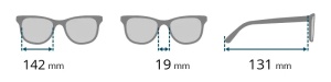 Ochelari de soare RES324-1, Negru, Brilo - Img 3
