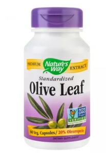 Olive Leaf 20% SE Nature's Way, 60 capsule, Secom