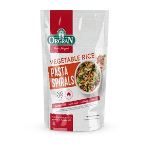 Paste spirale cu legume fara gluten, 250 g, Orgran