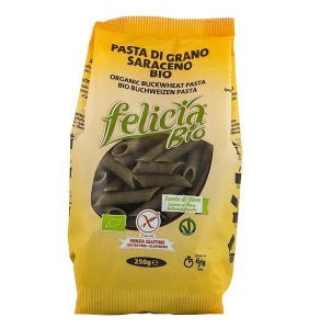 Penne din faina de hrisca fara gluten Felicia, 250g, Molino Andriani