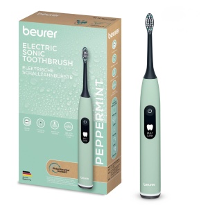 Perie dinti electrica sonica SC50, Peppermint Green Planet, 1bucata, Beurer