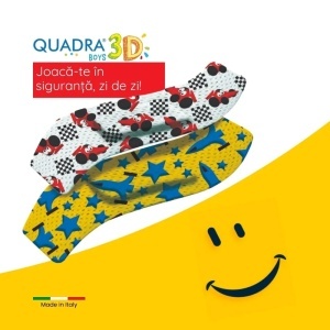 Plasturi pentru copii Quadra 3D Boys Master-Aid, 20 bucati, Pietrasanta Pharma - Img 4