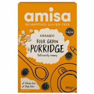 Porridge cu 4 cereale fara gluten, 300g, Amisa
