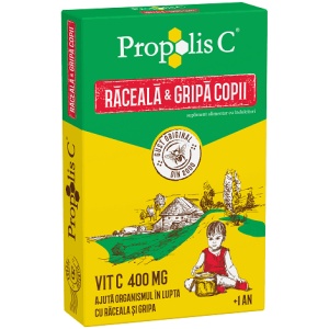 Propolis C raceala si gripa kids +1an, 8 plicuri, Fiterman