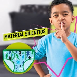 Scutece chilot de noapte pentru baieti Ninjamas 8, 8-12 ani, 27-43 kg, 9 bucati, Pampers - Img 2