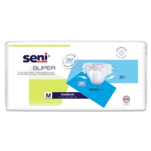 Scutece cu sistem inchis Super Seni, M, 30 bucati, Seni