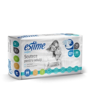 Scutece de adulti Confort M, 30 bucati, Estime - Img 2