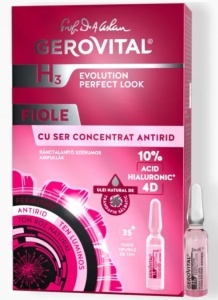 Ser concentrat antirid H3Evolution Perfect Look cu efect optic instant, 2ml, 10 fiole, 3000, Gerovital