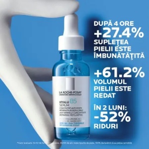 Ser concentrat antirid pentru ten sensibil sau deshidratat Hyalu B5, 30ml, La Roche-Posay - Img 3