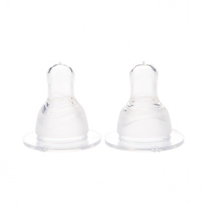 Set 2 tetine silicon super fin 0 luni+, Minut Baby